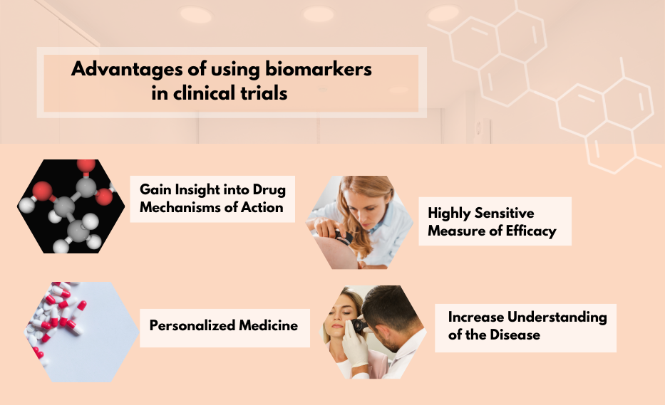 Advantages of using biomarkers in clinical trials